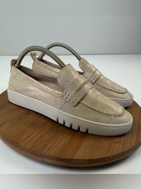 Vionic Uptown Loafer with Gold Shimmer Finish